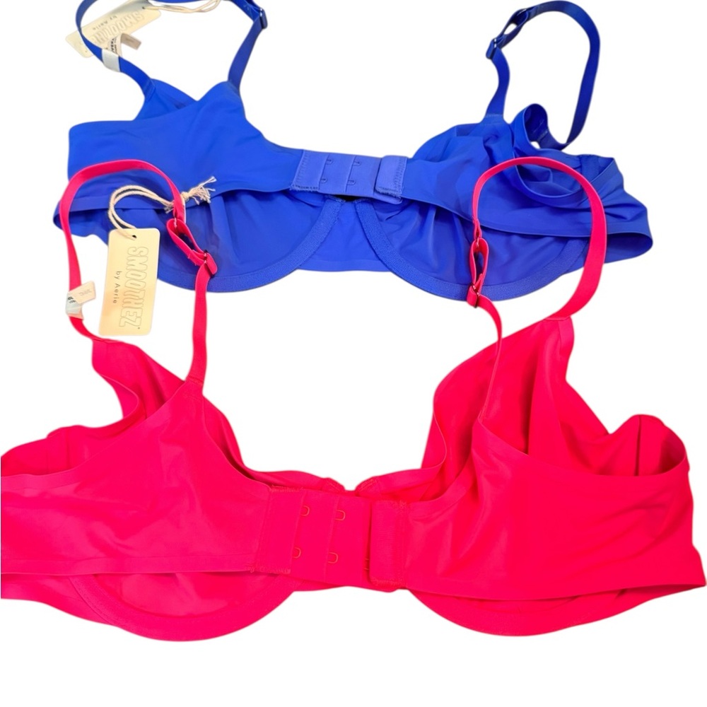 Aerie Blue and Red Bras - Picture 2 of 12